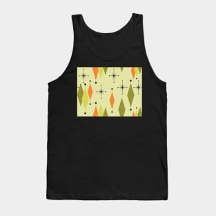 Avocado Shag Diamonds & Stars Tank Top